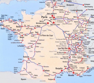 déménagement sur 500 km- carte de France