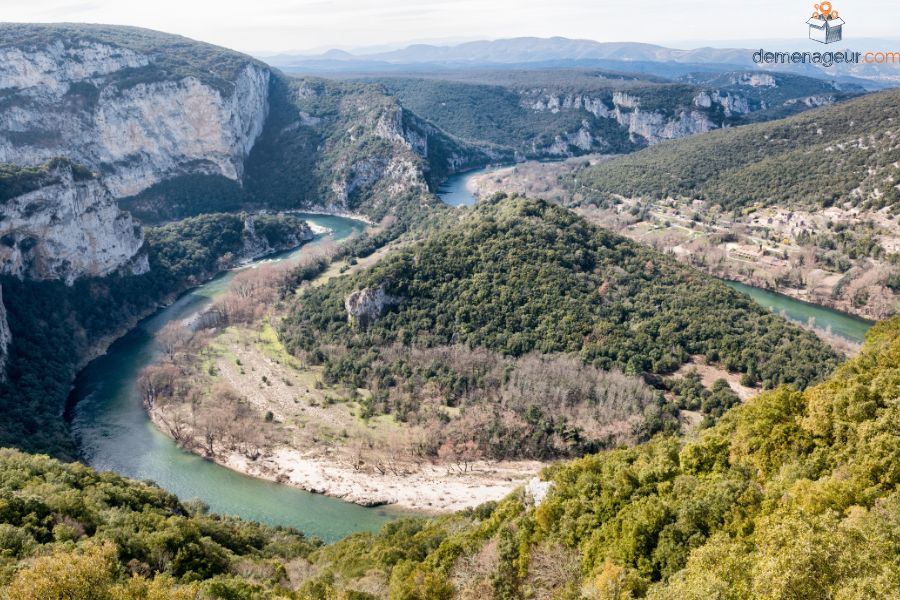 Paysage d'Ardèche - Gorges de l'Ardèche- Déménager en pleine nature
