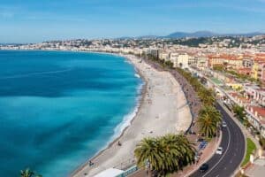 s'installer à Nice, Vue de la Promenade des Anglais